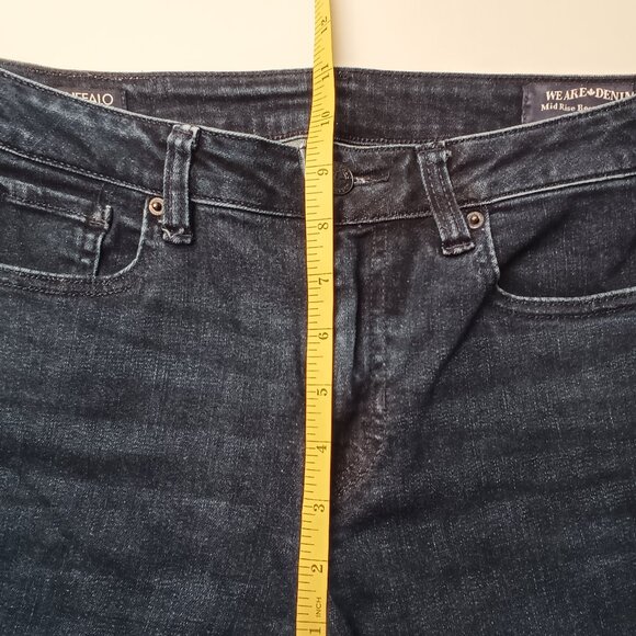 Buffalo David Bitton Jeans Size 28/6 Mid Rise Bootcut Queen Dark Wash - Picture 8 of 10